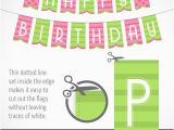 Happy Birthday Banner Printable Violet Printable Banner Happy Birthday In Green and Pink