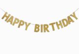 Happy Birthday Banner Spotlight Happy Birthday Banner Chic Glitter Gold Party Decorations