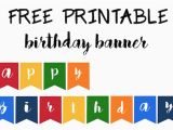 Happy Birthday Banner Template for Cake Happy Birthday Banner Free Printable Paper Trail Design