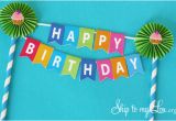 Happy Birthday Banner Template for Cake How to Make Party Supplies