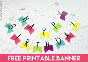 Happy Birthday Banner to Print Free Free Printable Banner Happy Birthday Pennants Consumer