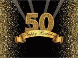 Happy Birthday Banner Wallpaper Happy Happy 50th Birthday Party Gold Dots Sequins Banner