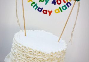 Happy Birthday Banners Cake Birthday Cake Banner Birthday Cake topper Happy