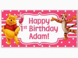 Happy Birthday Banners Ebay Winnie the Pooh Birthday Banner Ebay