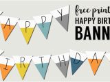 Happy Birthday Banners Printable Free Free Printable Happy Birthday Banner Paper Trail Design
