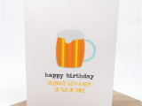 Happy Birthday Beer Cards Birthday Card Male Large Beer Hbm061 Happy Birthday