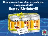 Happy Birthday Beer Cards Ecards Birthday 6 Pack