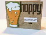 Happy Birthday Beer Cards Hoppy Birthday Happy Birthday Beer Glass Card by