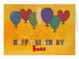 Happy Birthday Boss Greeting Card Happy Birthday Boss Colorful Greeting Card Zazzle