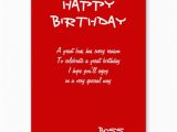 Happy Birthday Boss Greeting Card Happy Birthday Boss Quotes From Us Quotesgram