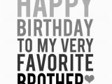 Happy Birthday Brother Quotes Tumblr Brother Birthday Card Grey and Black Happy by Bubbyandbean