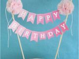 Happy Birthday Cake Banner Diy Birthday Cake Banner Pink Ombre Quot Happy Birthday Quot Cake