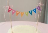Happy Birthday Cake Banner Diy Rainbow Cake Banner Garland topper Diy Printable Pdf