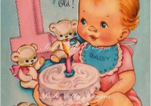 Happy Birthday Card 1 Year Old 95 Best Images About Clipart Baby Baby Birthday On