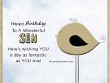 Happy Birthday Card for son On Facebook Happy Birthday to A Wonderful son