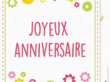 Happy Birthday Card In French Vector French Illustration Birthday Greeting Card Stock