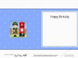 Happy Birthday Card Inserts Boyz General Gazza Square Landscape Insert Cup781629 359
