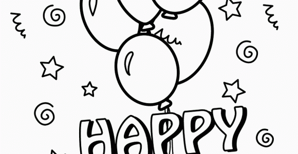 Happy Birthday Cards Printable 25 Free Printable Happy Birthday Coloring Pages