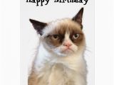 Happy Birthday Cards with Cats Grumpy Cat Happy Birthday Card Zazzle
