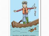 Happy Birthday Fishing Cards Items Similar to Birthday Card for Fisherman Funny