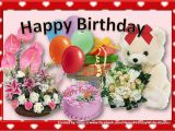 Happy Birthday Flowers and Balloons Pictures Beautiful Birthday Card with Flowers Balloons Gifts and