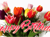 Happy Birthday Flowers Picture Designer Happy Birthday Gifs to Send to Friends