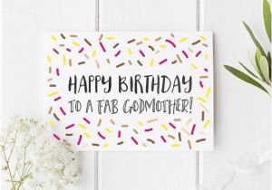 Happy Birthday Godmother Cards Birthday Card Godmother Birthday Card for Godmother Happy