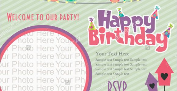 Happy Birthday Invites Template 22 Beautiful Kids Birthday Invitations Free Psd Eps