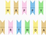 Happy Birthday Japanese Banner Happy Birthday Mini Banner Cake Banner Free Printable