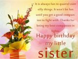 Happy Birthday Lil Sis Quotes Happy Birthday My Little Sister Pictures Photos and