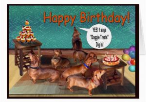 Happy Birthday Meme Dachshund An Unplanned Dachshund Birthday Party Card Zazzle