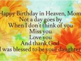 Happy Birthday Mother In Heaven Quotes Happy Birthday Quotes for My Mom In Heaven Image Quotes at