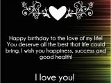 Happy Birthday Quotes for the One You Love I Love You Happy Birthday Quotes and Wishes Hug2love