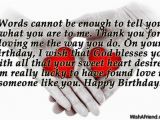 Happy Birthday Quotes to someone You Love Birthday Wishes for Boyfriend Love Pinterest Words
