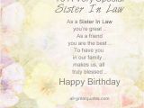 Happy Birthday to My Sister In Law Quotes Special Sister In Law Quotes Quotesgram