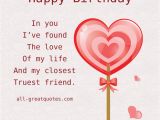 Happy Birthday to the Love Of My Life Quotes I Found the Love Of My Life Quotes Quotesgram