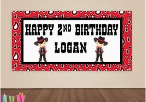 Happy Birthday Vinyl Banners Cowboy Photo Booth Etsy