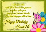 Happy Sweet 16 Birthday Quotes 16th Birthday Wishes 365greetings Com