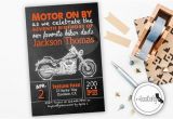 Harley Davidson Birthday Invitations Harley Davidson Birthday Party Invitation by socalcrafty
