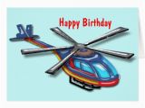 Helicopter Birthday Card High Flying Helicopter Happy Birthday Zazzle