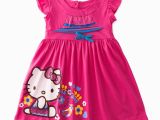 Hello Kitty Birthday Dresses for toddlers 2015 New Summer toddler Baby Girl Red Hello Kitty Dress