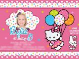 Hello Kitty Photo Birthday Invitations Hello Kitty Birthday Invitations Ideas Bagvania Free