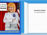Hillary Clinton Birthday Card Jill Happy Birthday Cards Mailed for You Funny Greeting
