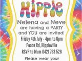 Hippie Invitations Birthday Party Hippie Party Invite Invitation Custom Made Digital