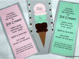 Homemade 1st Birthday Invitations Homemade Ice Cream Birthday Invitations