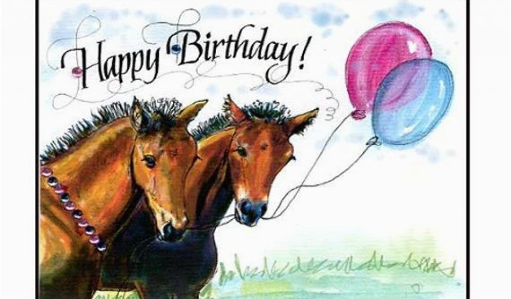 horse birthday cards free printable happy birthday horse card