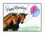 Horse themed Birthday Cards Happy Birthday Horse Card