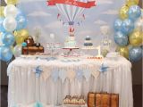 Hot Air Balloon Birthday Party Decorations Kara 39 S Party Ideas Red and Blue Hot Air Balloon Vintage