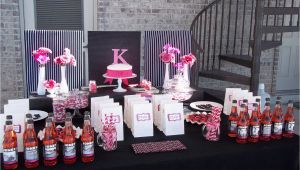 Hot Pink and Black Birthday Decorations Pink and Black Party Decorations Party Favors Ideas