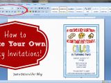 How to Create Birthday Invitation Card for Free How to Make Your Own Party Invitations Just A Girl and